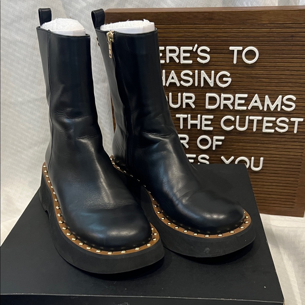 COACH Black Studded Women's Platform Boots